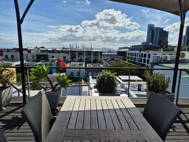 10 Loader Street - roof deck seating & view